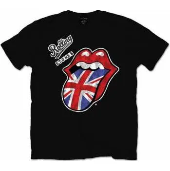 Pánské oblečení Merch The Rolling Stones: Tričko Vintage British Tongue S 2016