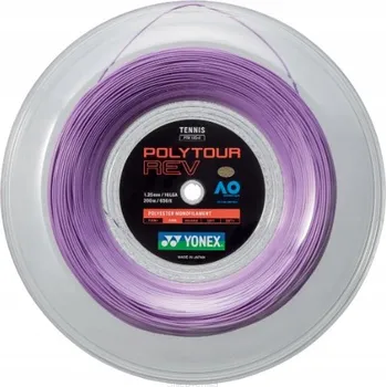 Struna na výplet tenisové rakety Tenisový výplet Yonex Poly Tour Rev 1,2 mm / 12 m růžový