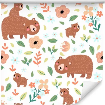 Fototapeta Tapeta do Dětského Pokoje Lesní ZVÍŘATA Dekorace