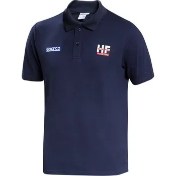 Pánská košile Sparco Lancia HF Polokošile Squadra Corse Lunetta Námořní modř S