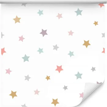 Tapeta 10m TAPETA pro děti - Barevné hvězdičky