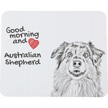 Obraz Podložka pod myš s australským ovčákem a možností vložení vlastní fotografie