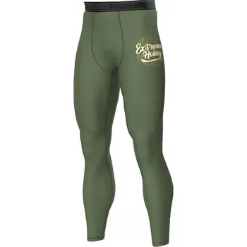 Dámské legíny Extreme Hobby Pánské legíny BADGE khaki L