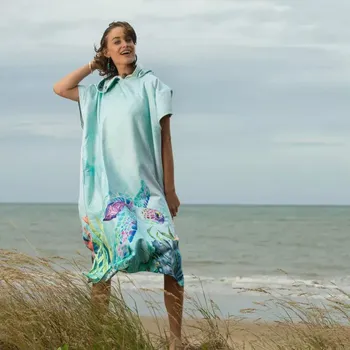 Pončo Changing Poncho Towel - Turtle, Ocean Armour S/M