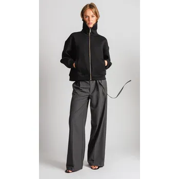 Dámské kalhoty šedé s proužky WILLY Antracit velikost: S