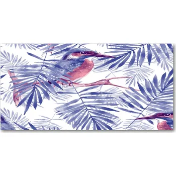 Obraz Kuchyňský panel Rostliny a pták 120x60 cm + LEPIDLO