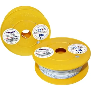 elektrický kabel Kabel LGY/H05V-K 0,50 mm2 100 m Bílo-Modrý