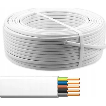 elektrický kabel Plochý elektrický kabel instalační YDYp ZEIT 5 x 2,5