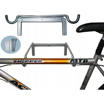 Věšák Nástěnný držák na kolo Obramet 30 kg, stříbrný