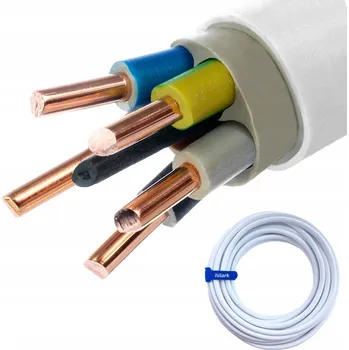elektrický kabel YDY 5x4 mm2 Instalační kabel kulatý 450/750V 400 m