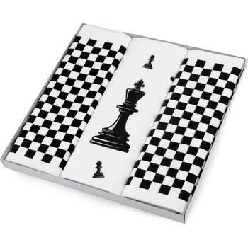 Pánský kapesník / dárková kazeta noty, šachy