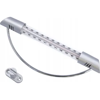 Domácí teploměr Teploměr Cadro Venkovní teploměr stříbrný