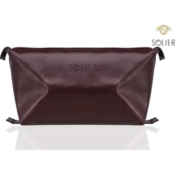 Kosmetická taštička Solier hnědá