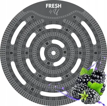 Osvěžovač vzduchu Gelová vložka do pisoáru Fresh4U s vůní ostružin, sáček s rukavicí