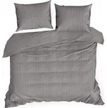 Povlečení bavlněné s proužky 140x200 VERA ocelová sada Eurofirany