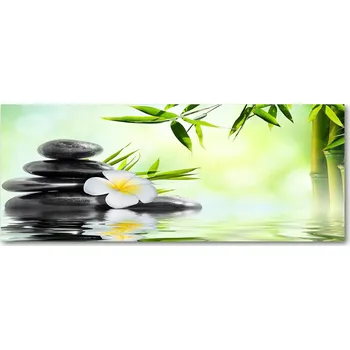 Obraz Lacobel pod linku v kuchyni Orchidej a bambus XXL