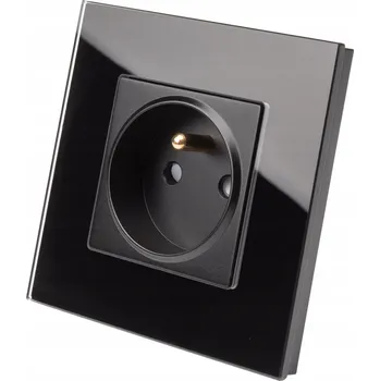 Elektrická zásuvka Nástěnná Elektrická Zásuvka Luuna černá