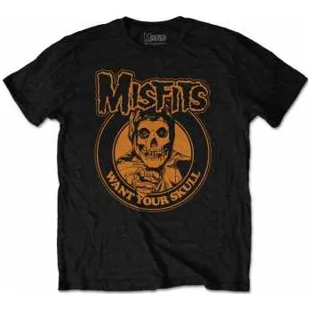 Pánské oblečení Merch Misfits: Tričko Want Your Skull S