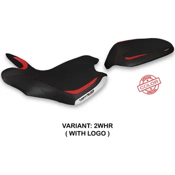 Moto sedlo TPZ Italia Potah sedla MV Agusta Turismo Veloce (21-24) Balti special color model potah sedla: bez loga 3RDG (red-grey)