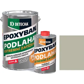 barva na beton Detecha Epoxyban 20 kg RAL 7032 oblázkově šedý | barva na beton lesk | sada A 16kg + B 4kg