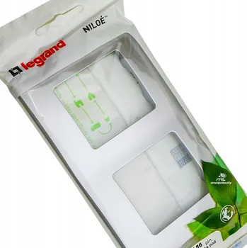 Elektrická zásuvka Niloe Legrand rámeček dvojitý hliníkový 397042