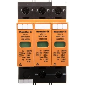 Přepěťová ochrana Přepěťová ochrana B+C Typ 1+2 3P 12,5kA 1,4kV