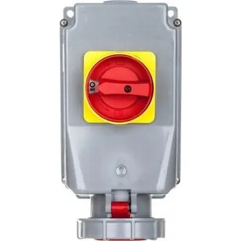 Elektrická zásuvka Elektrická zásuvka Pce 63A 5P červená s uzemněním