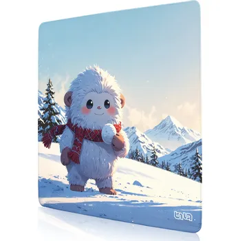 Podložka pod myš PODLOŽKA POD KLÁVESNICI Sněžný Yeti 50x50 TILT Herní Podložka na stůl XL