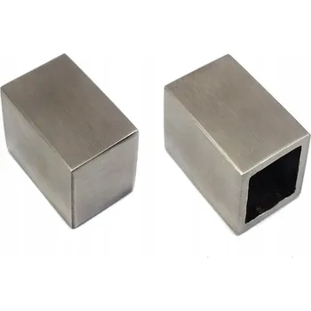 Stavební profil Kvadratická záslepka pro profil 10 x 10 x 2,0 mm. Nerezová ocel (INOX). Broušená