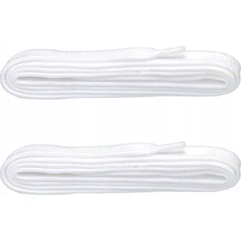 Vrták BÍLÉ Široké tkaničky 7 mm DO TENISEK sportovních bot PLÁTĚNEK Šňůrky 160 cm