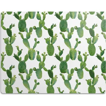 Miska pro psa Podložka pod misku pro psa - Malované kaktusy 60x40 cm