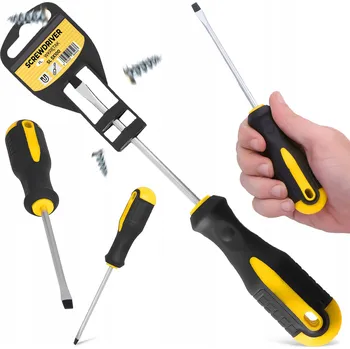 Šroubovák Šroubovák plochý SL 5x100 mm Univerzální Magnetický OCELOVÝ Dlouhý