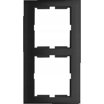 Polmark SIGMA Rámeček dvojitý vertikální černý mat