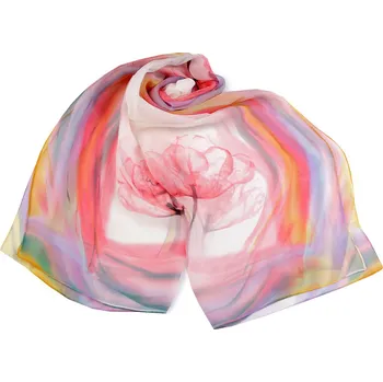 Šátek Letní šátek / šála 50x160 cm, barva 14 krémová nejsvět. růžová