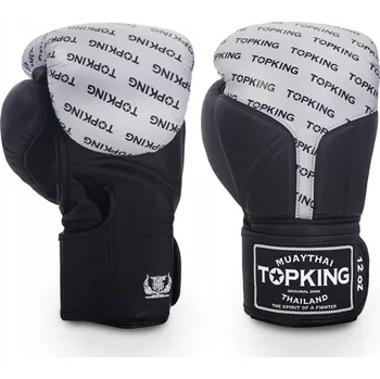 Boxerské rukavice Boxerské rukavice Top King "FULL IMPACT" (2SV2) černo/stříbrno/černé 12 oz