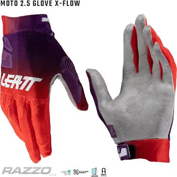 Moto rukavice Rukavice Leatt Moto 2.5 X-Flow Glove SunBurn 2025 11 - XL