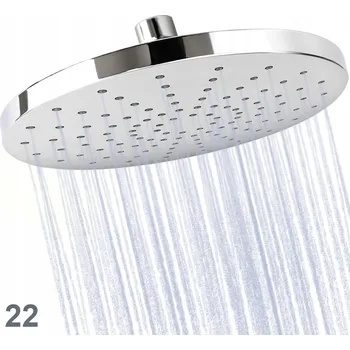 Sprchová hlavice DESZCZOWNICA PRYSZNICOWA OKRĄGŁA 22 cm CHROM zrcadlová
