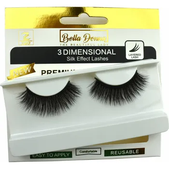 Umělé řasy UMĚLÉ HEDVÁBNÉ ŘASY NA PÁSKU 5D - WS64