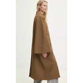 Dámský kabát Trench kabát Answear.LAB dámský, hnědá barva, přechodný LD2224.hlk 82X, vel. S/M