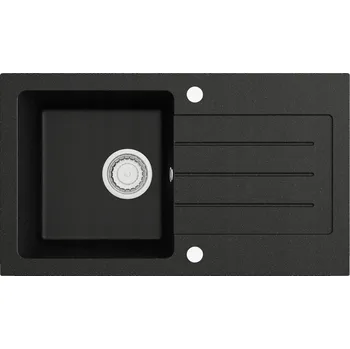 Granitový dřez Jednodřez DARFOR granitový černý