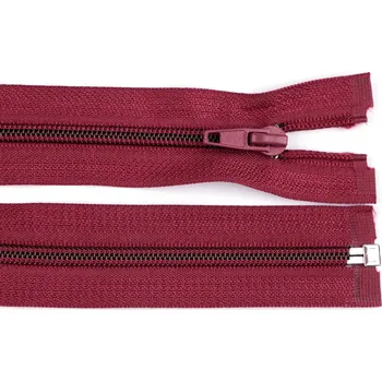 Galanterie Spirálový zip No 5 délka 70 cm bundový POL, barva 178 bordó