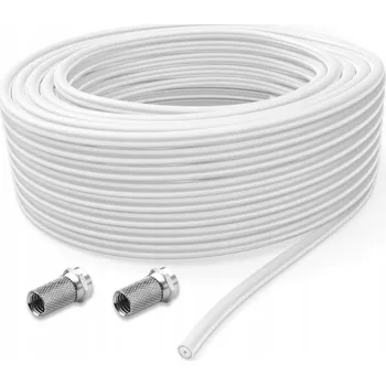 Anténní kabel ANTÉNNÍ KOAXIÁLNÍ KABEL LEXTON 100% MĚĎ JÁDRO I STÍNĚNÍ 100M 6.8MM HD