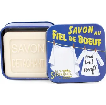 Mýdlo Marseillské mýdlo na skvrny La Savonnerie de Nyons s hovězí žlučí BOX 100g