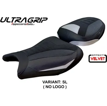 Moto sedlo TPZ Italia potah sedla Suzuki GSX R 1300 Hayabusa (08-20) Japan Velvet Ultragrip model potah sedla: bez loga SL (silver)