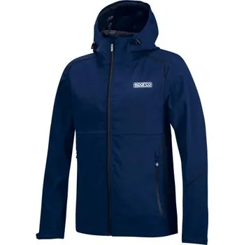 Moto bunda Sparco Bunda Shell Waterproof Námořní modř / Černá M