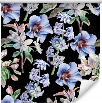 Fototapeta Tapeta do jídelny malované květiny HYACINT akvarel