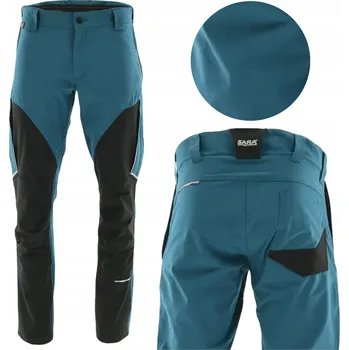 Pracovní obuv Pánské pracovní kalhoty elastické pohodlné s reflexními prvky do pasu Petrol velikost 56