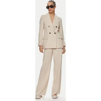 MAX&Co. Kalhoty z materiálu Nantes 24181310 Béžová Relaxed Fit 46