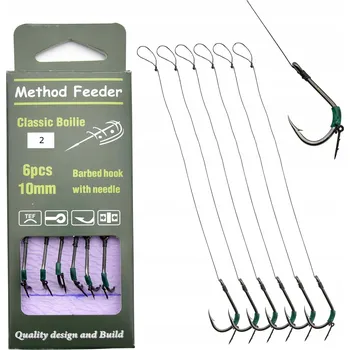 Rybářský háček Háčky s návazcem, protihrotem Angel sport s jehlou 6 ks