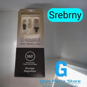 Datový kabel Kabel X-Cable USB - USB typ C / microUSB / Lightning, 1 m, stříbrný